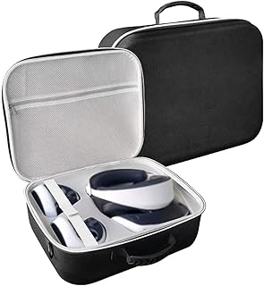 LICHIFIT PS VR2用収納ケース バッグ レンズ用カバー付き 保護ケース VR収納 キャリングケース 小物収納可能 アクセサリー収納 持ち運びやすい 全面保護 耐衝撃 PS5 VR2