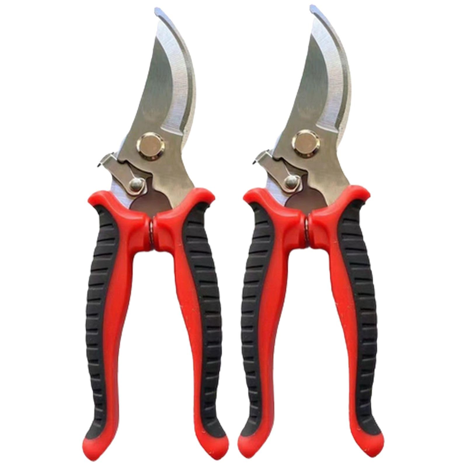 Gardening Shears with Thickened Steel Blades for Home Gardens and Balcony Plants, Ergonomic Anti-Slip Handle for Easy Pruning of Shrubs and Branches (Red, 7.48 × 2.28 × 0.47 in)
