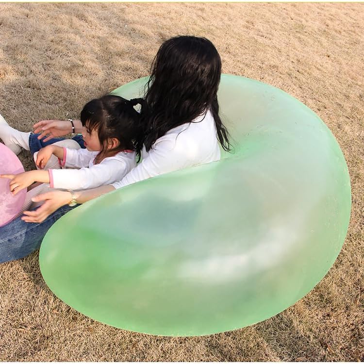 Miniatura 4 de Bola de burbujas gigante de 47 pulgadas para adultos, bola inflable divertida de inyección de agua, globos de bola de burbujas para playa, jardín,