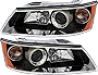 Gold Shrine For Hyundai Sonata Headlights Lamps Set 2006 2007 2008 Halogen Driver and Passenger Side