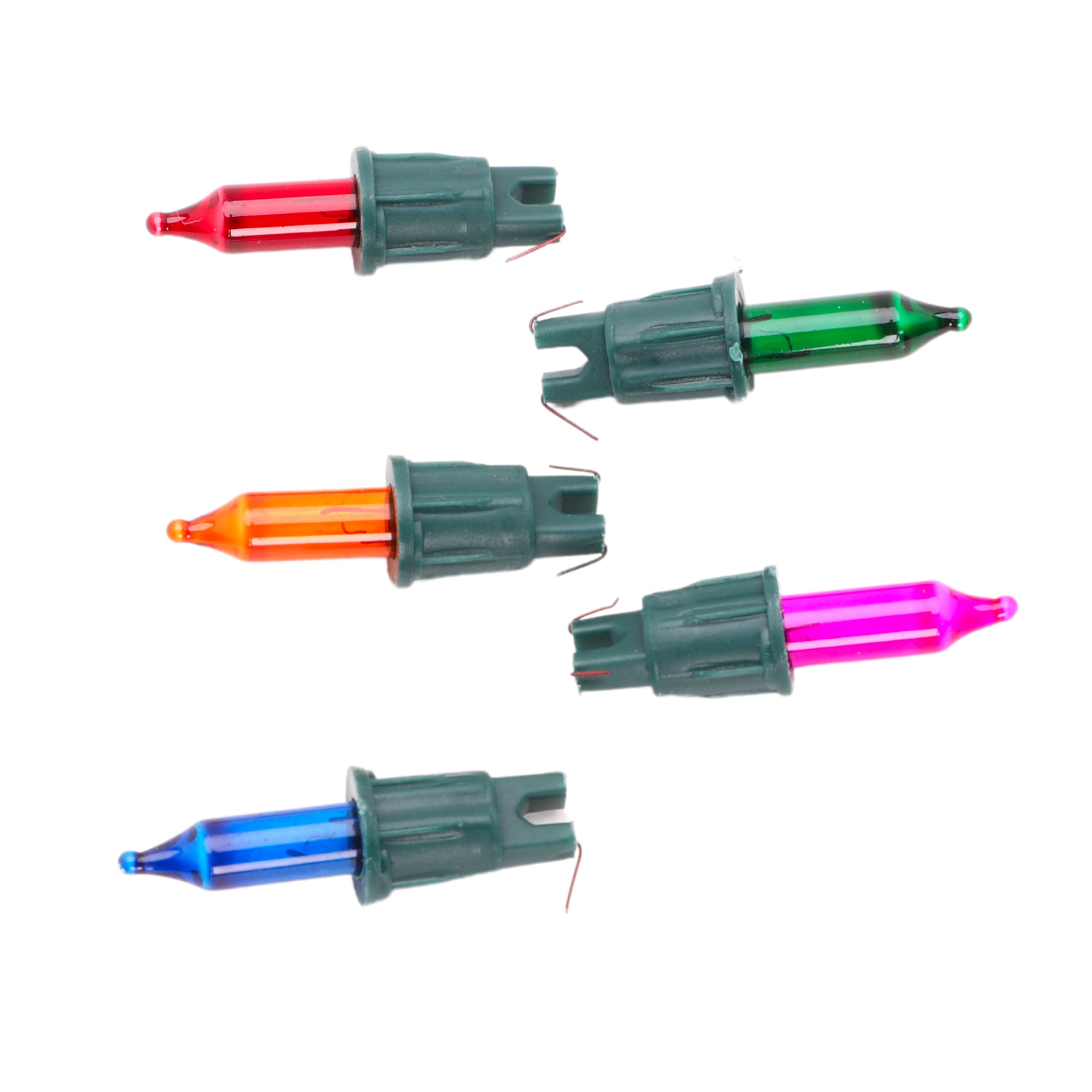 Christmas Concepts Pack of 5 Multi-Colour Push in Spare Bulbs - 5V 0.14A - Replacement Bulbs, No24-CC