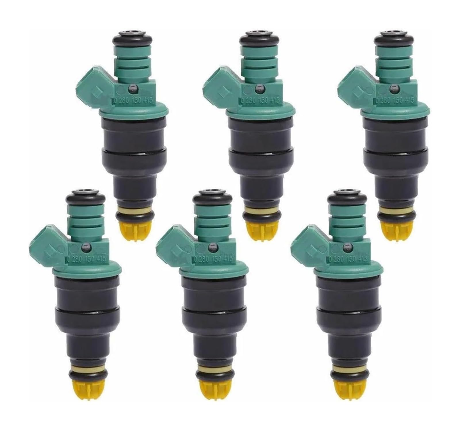 Qwqwfa One Color Petrol Fuel Injector For Bmw 323I 325I 525I M3 Flow Matched 2.5L 3.0L Engine Fuel Petrol Injector Nozzle 0280150415 Fj292 Injectors