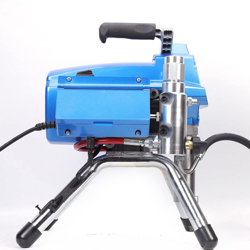 Pulverizador de pintura sin aire, 3000 W, alta presión, regulador de presión, 220 V, 50 Hz, 2,7 L/min, se puede utilizar para pintar, pintura de látex, color de suelo, azul