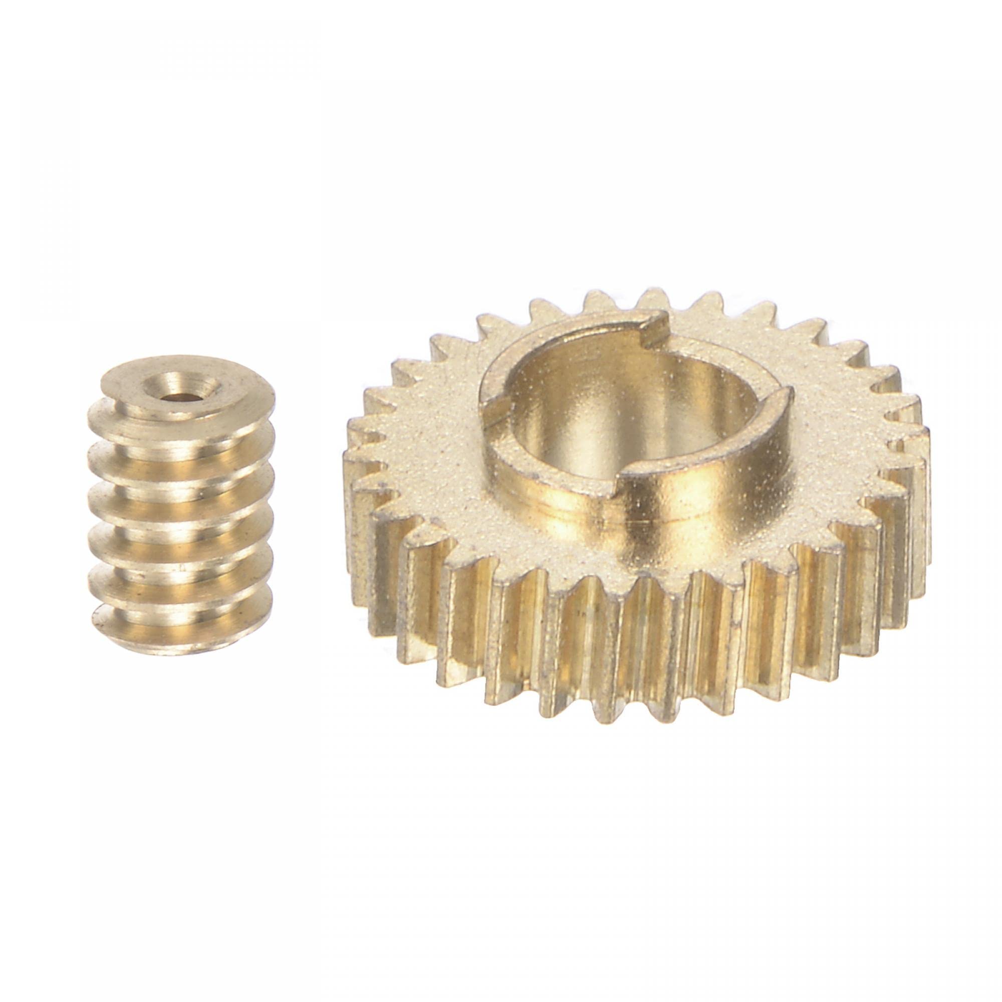 20-60T Worm Wheel 32mm Gear Shaft 0.5 Modulus Reduction Ratio Gear Set