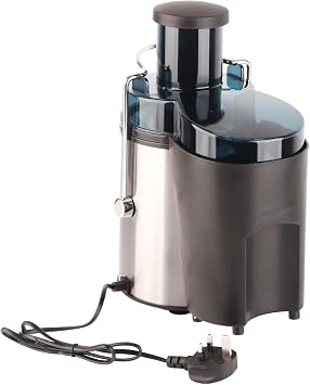 Juicer Machine 500ml, 304 Stainless Steel Centrifugal Extractor, 400W | Compact electric fruit maker, 75mm wide feed chute, dual-speed for soft and hard produce, pulp separation design, includ