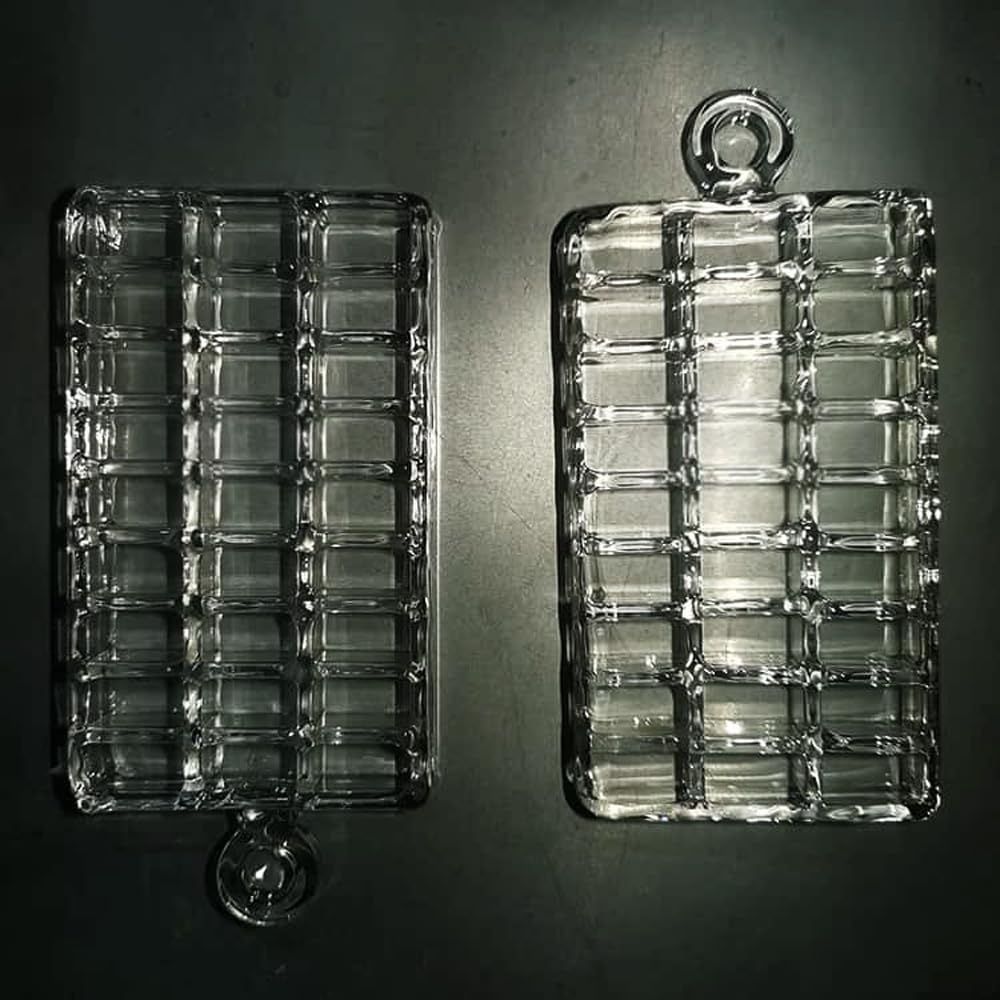 Taca z rowkiem na próbki z wieloma kratkami kwarcowymi — taca laboratoryjna z przezroczystego szkła kwarcowego o wysokiej czystości (1 szt.)(165x72x18mm-20x15x15mm/27)
