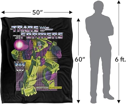 Miniatura 5 de Transformers Devastator - Manta de tacto sedoso, súper suave, 50 x 60 pulgadas
