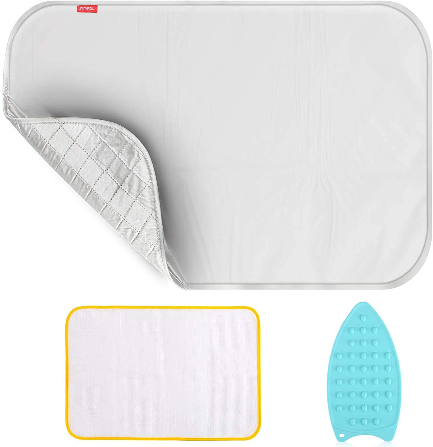 Manta de Planchado Gruesa Mejorada, Alfombrilla de Planchado de Viaje, Uso portátil de Doble Cara, Cubierta de Almohadilla térmica aislada para Lavadora, Secadora, Mesa, encimera, Tabla de Planchar