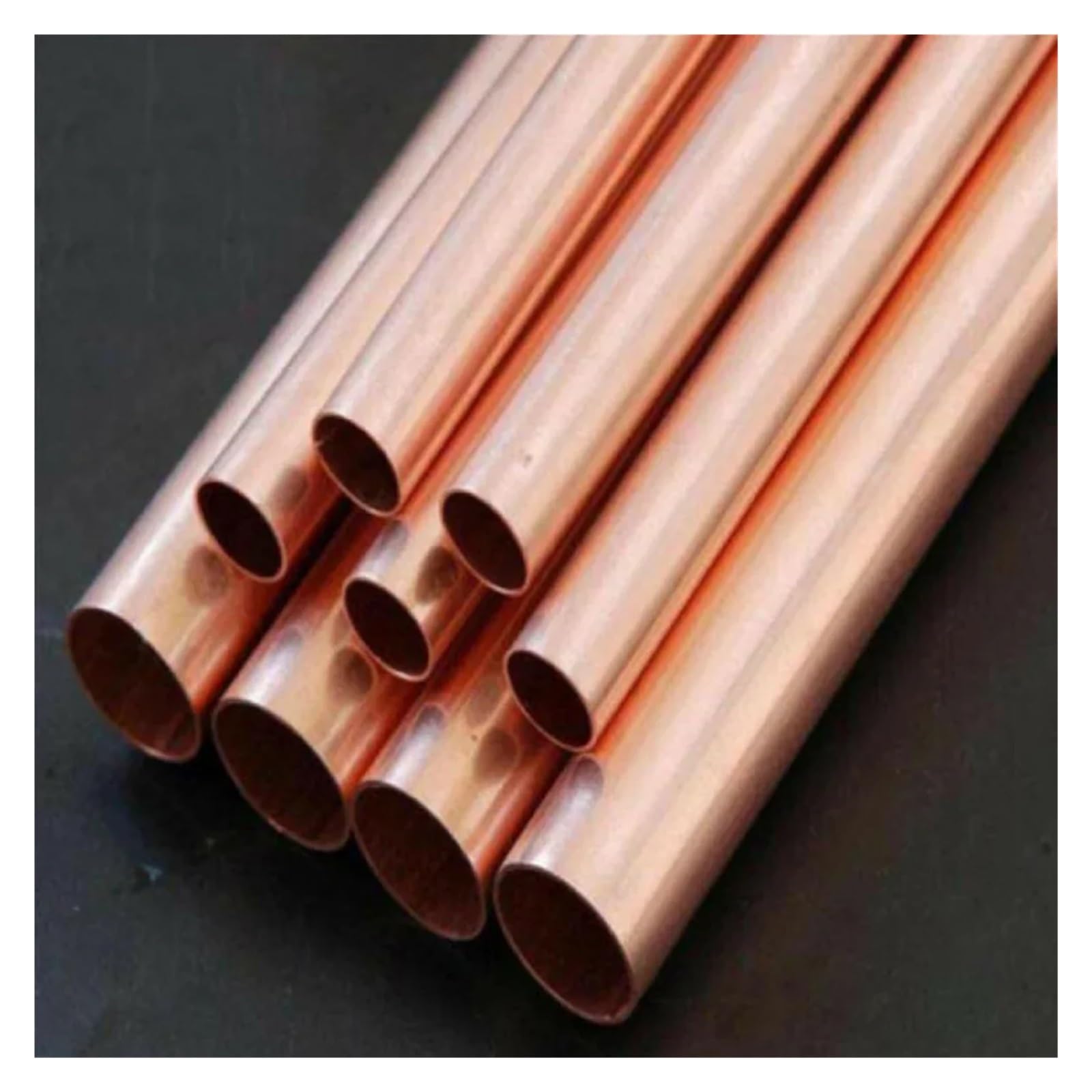 Tubo de cobre de 2 mm de grosor de pared de 825 mm de diámetro exterior, tubo hueco de 500 mm de longitud, tubo redondo recto (500 mm de diámetro exterior 13 x diámetro interior 9 mm) tubo de cobre