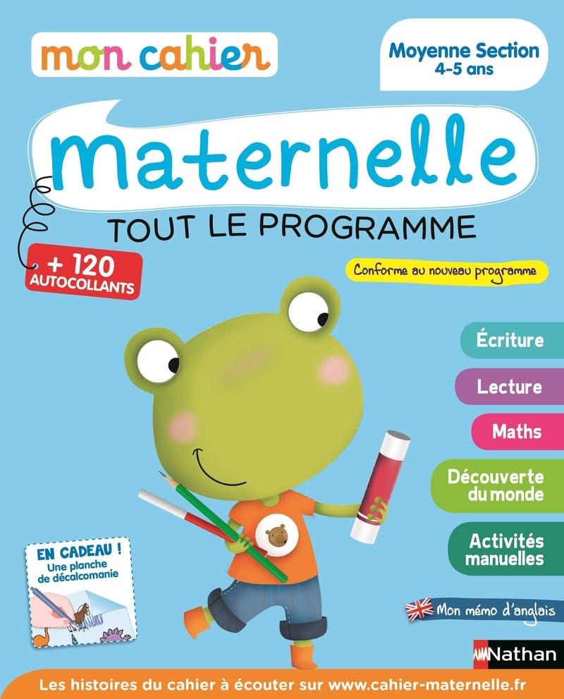 Mon cahier maternelle Moyenne Section