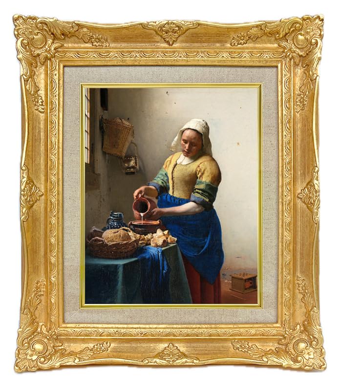 Amazon.co.jp: 世界の名画 フェルメール 牛乳を注ぐ女 ジクレー