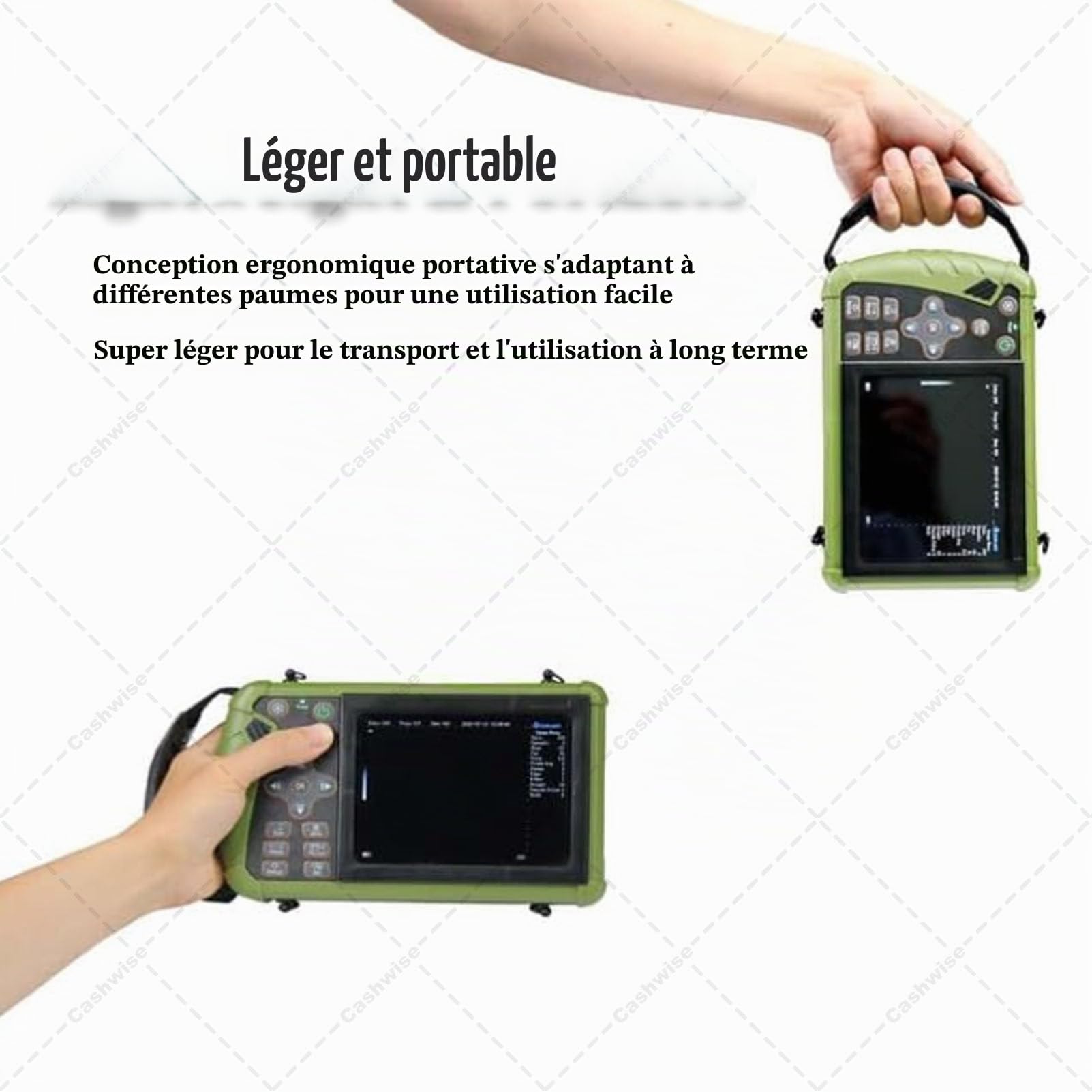 Échographe vétérinaire Portable, sonde 3,5 MHz, écran LED 5,6 Pouces, Images HD, pour la Gestation des porcs, Moutons, Chiens et Chats