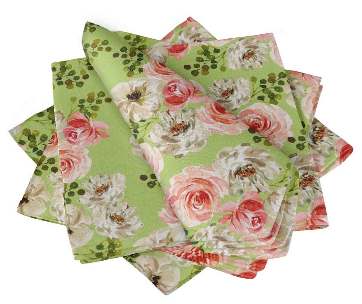 Serviette de table réutilisable en lin paquet de 6 lavable 20 x 20