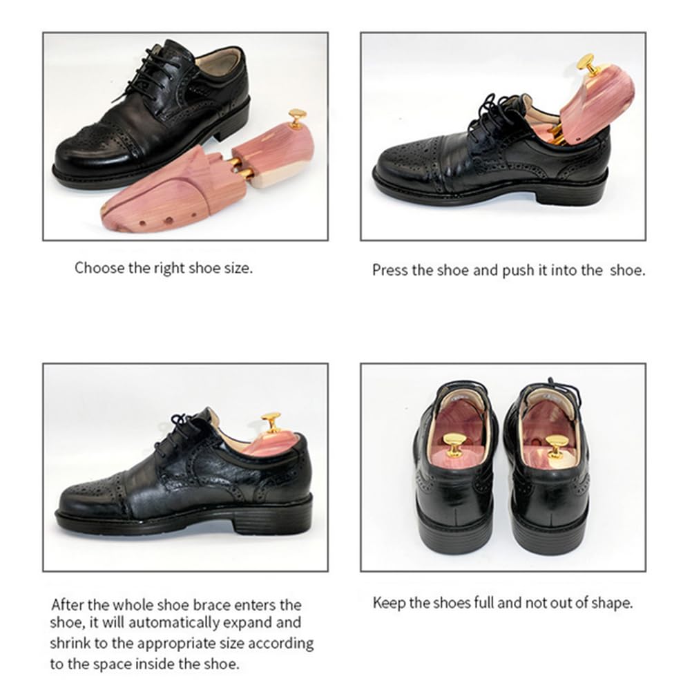 Männlicher und weiblicher professioneller Vier-Wege-Schuhspanner, mit Federzugstange für männliche und weibliche Schuhstütze, geeignet für Lederschuhe, Sportschuhe, Arbeitsschuhe