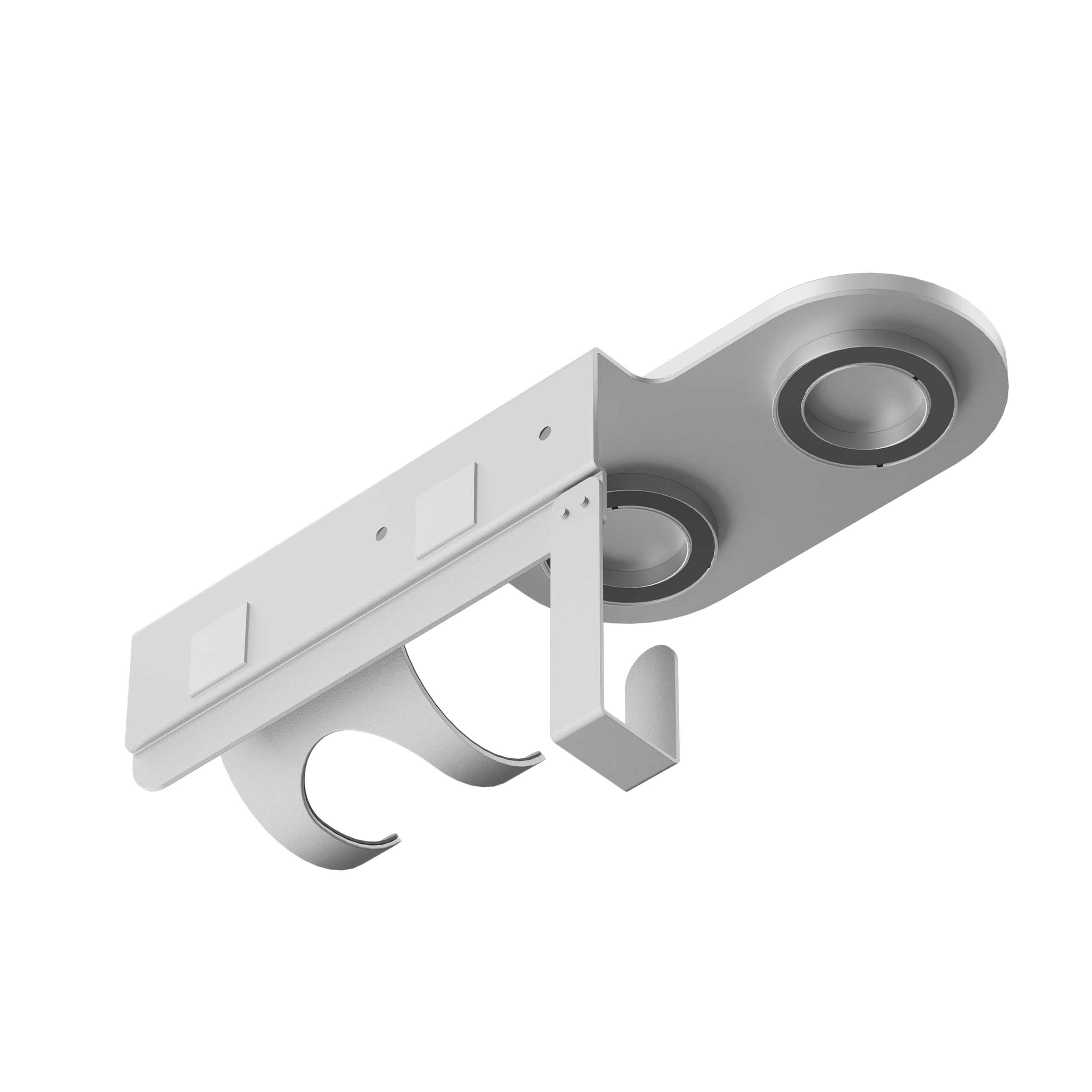 PureMounts® Uchwyt ścienny na suszarkę do włosów Dyson® Supersonic, mocowanie magnetyczne, zarządzanie kablami, nośność do 5 kg, podkładka silikonowa, metaliczny szary