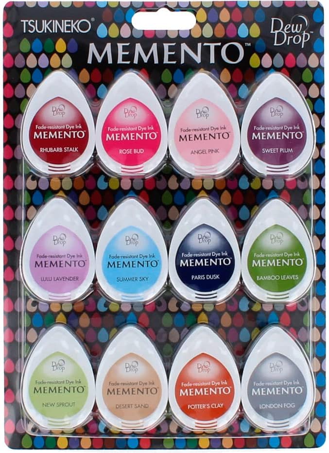 Imagine Tsukineko Imagine Memento Dew Drop Dye Ink Pads, Multi-Colour, 21.33 x 15.24 x 2.28 cm