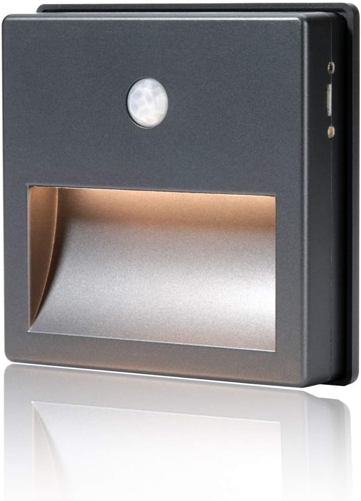 Motion Sensor Light, Rechargeable Battery Powered LED Night Light Stick Anywhere with Motion Sensor And Dusk to Dawn Sensor Warm White For Bedroom, Stairs, Hallway, Bedroom, Kitchen, Toilet by Boxlood