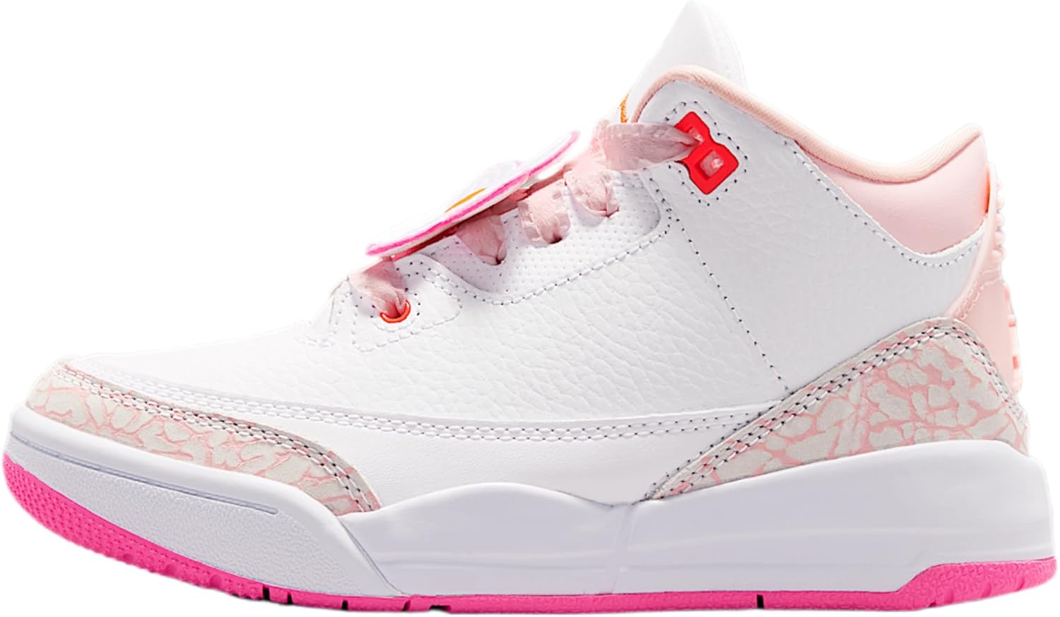 Jordan 3 Retro Little Kids' Shoes (Pearl Pink/Pink Bloom/Pink Glow/Hyper Orange)