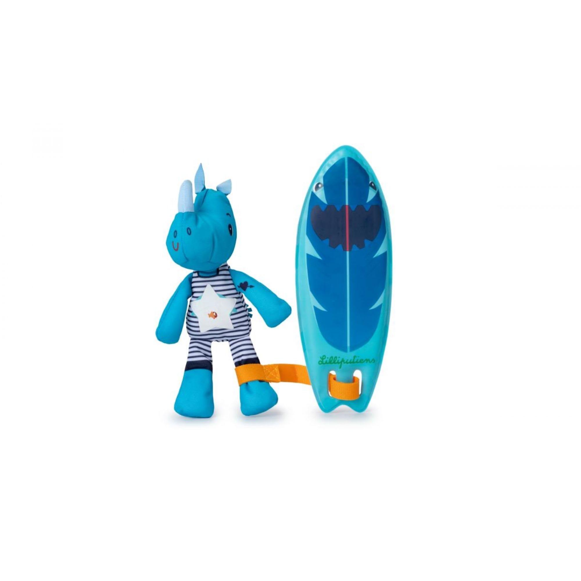 LILLIPUTIENS, Magic Surfer Marius, Interactive bath toy with color-changing effects, Drawings appear in water