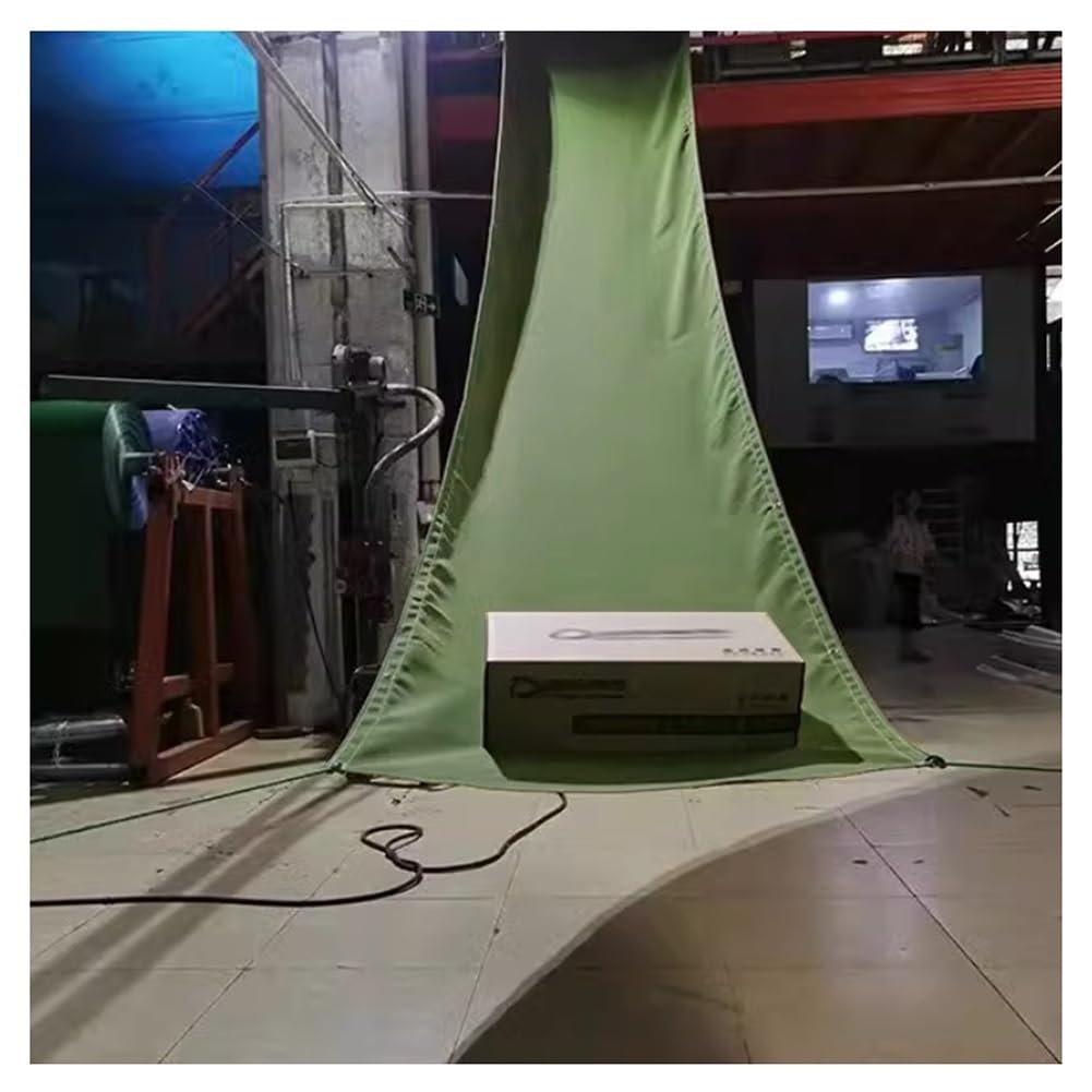 LWJSOCP Heavy Duty Tarpaulin Cargo Slides, Durable Construction Canvas Chute with Grommets for Warehouse Unloading, 1.5x8m Temporary Material Handling Solution