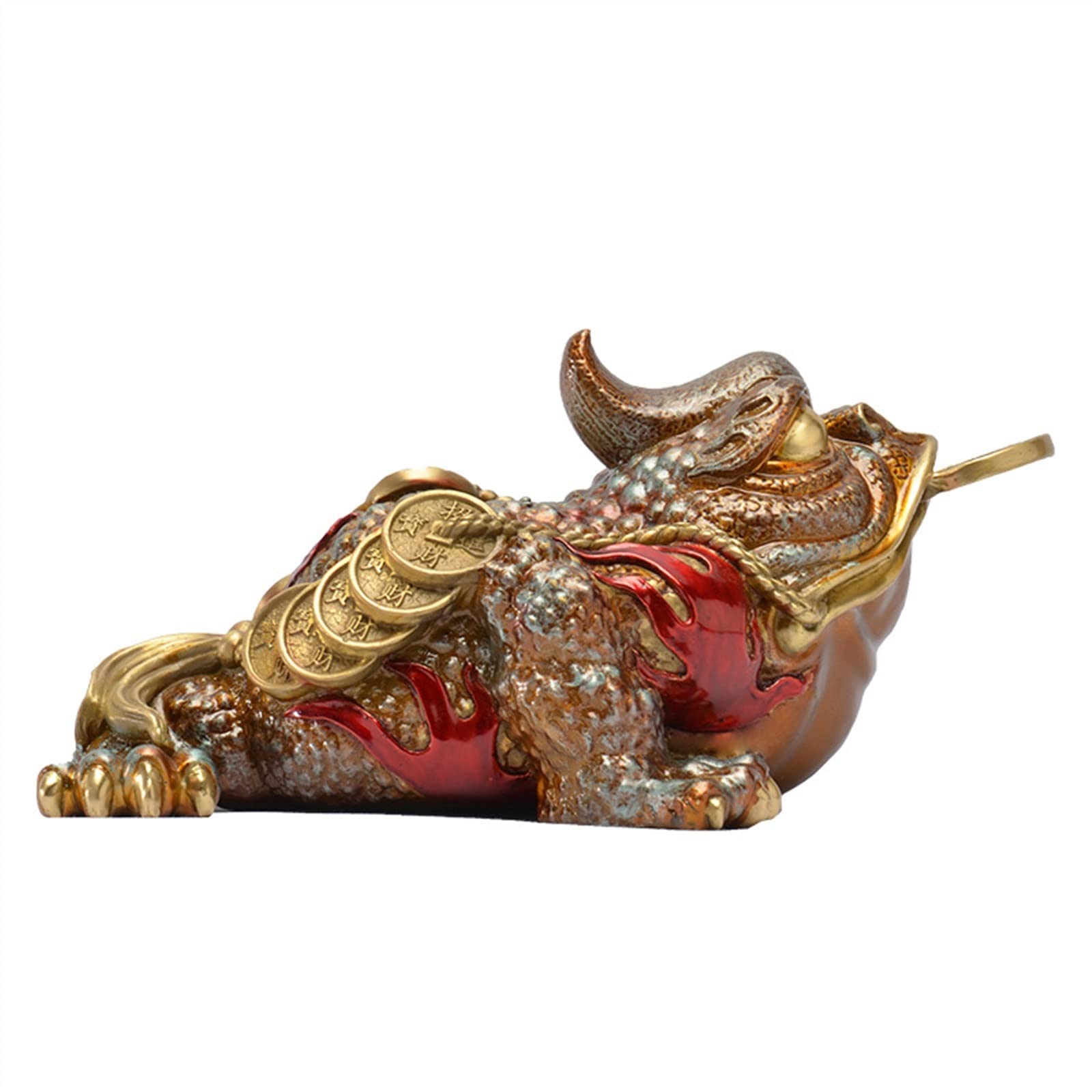 ZZlei2yu-12 Home Decor Ornament Copper Entrance Ornament Zen Retro New Chinese Tea Pet Ornament Tea Table Tea Accessories Colorful Ornament