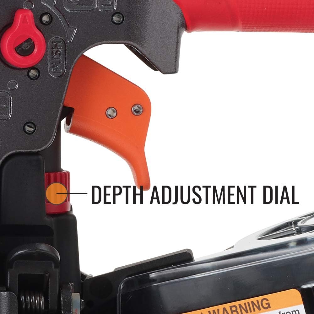 MAX USA CORP. PowerLite HN65J2 High Pressure Coil Metal Connector Nailer up to 2-1/2"""