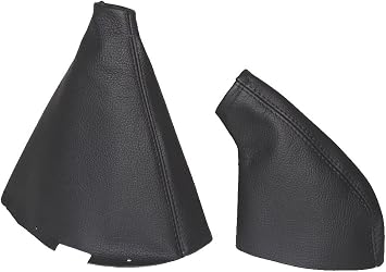 Ltd for Nissan 200Sx Silvia S14 Nissan 240Sx 1989-1999 Gear & Handbrake Gaiter Black Leather