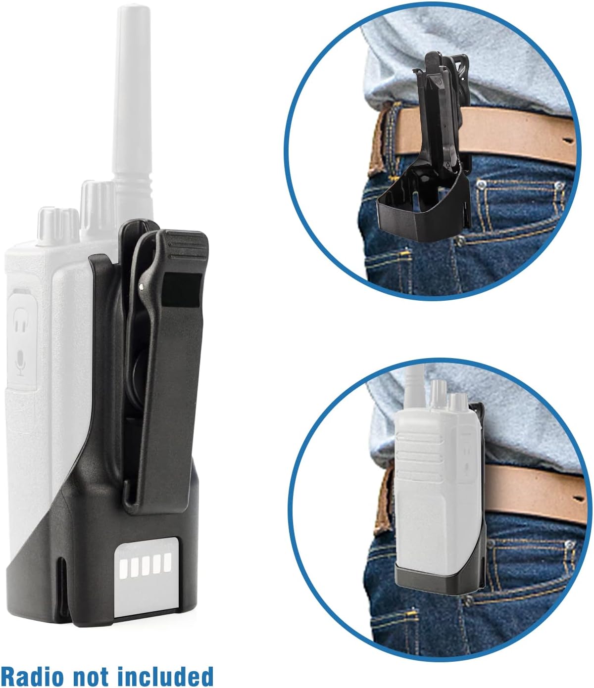 2pc HKLN4510 HKLN4510A RM Series Swivel Belt Holster Belt Clip for MOTOROLA RMM2050 RMU2040 RMU2080 RMU2080D RMV2080 Portable Radios