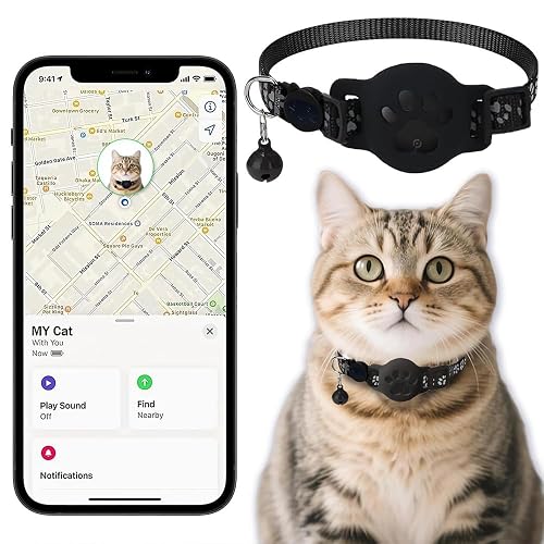 Collar GPS Gatos, GPS para Gatos sin Cuota Mensual, No Requiere SIM