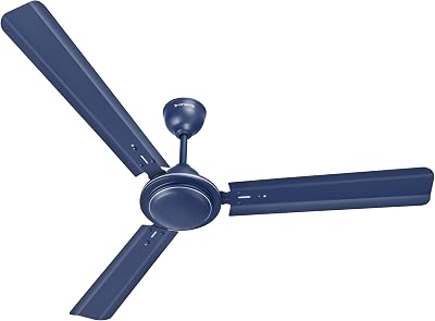 Nexa P1 1200 mm/48 inch Ultra High Speed 3 Blade Anti-Dust Decorative Star Rated Ceiling Fan (Blue, Pack of 1)