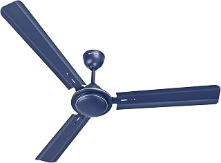 LONGWAY Nexa P1 1200 mm/48 inch Ultra High Speed 3 Blade Anti-Dust Decorative Star Rated Ceiling Fan 2 Years Warranty (Blue, Pack of 1)