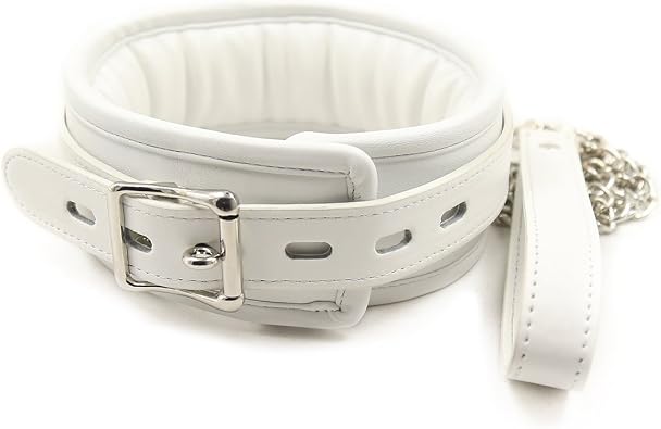 Succuba Handmade Pu Leather Choker Collar Necklace for Women and Men Adjustable