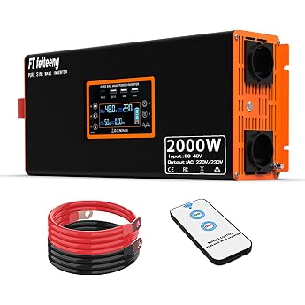Inverter 12 V to 230 V Pure Sine Wave PSW 48 V 2000 W