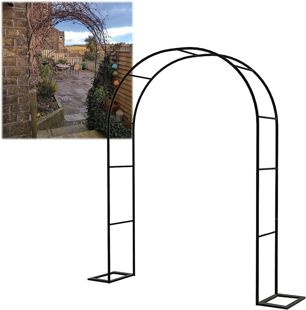 Arche de jardin en métal robuste pour rosiers et plantes grimpantes