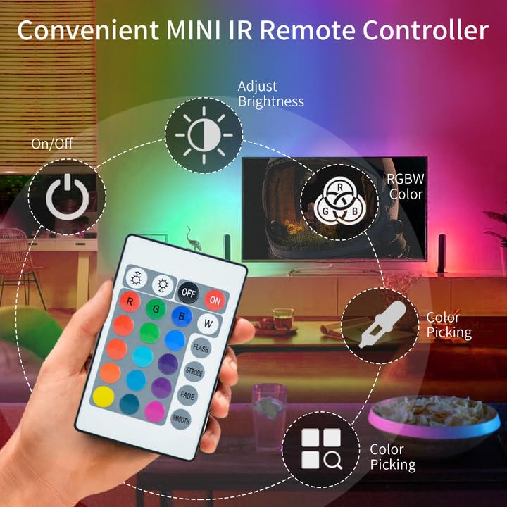 Kit de luz LED RGB para TV de 40-60 pulgadas miniatura 4