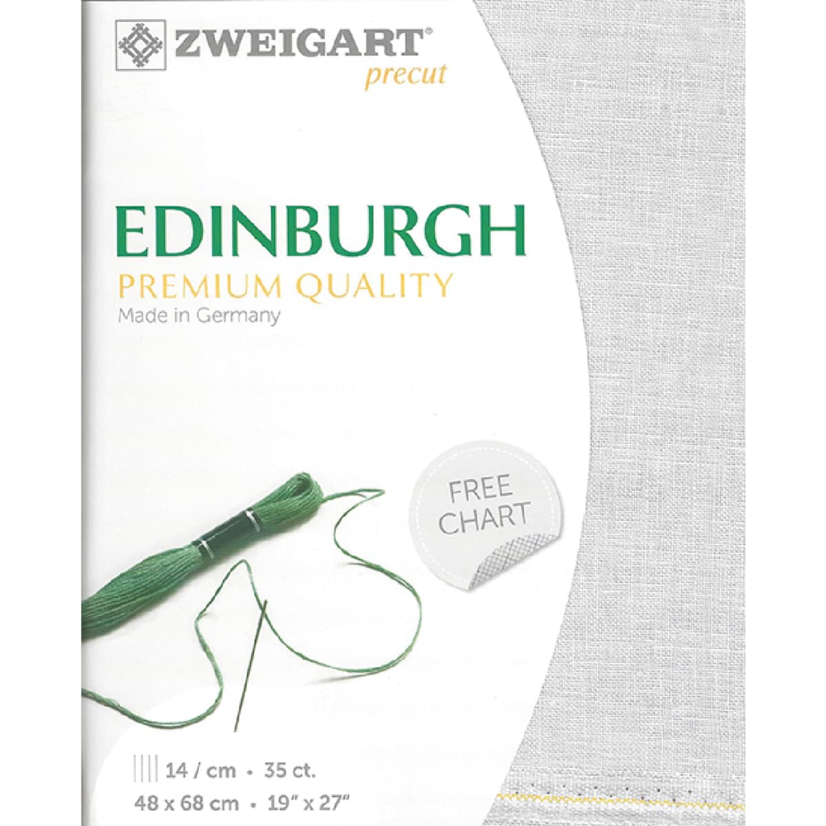 Toile Zweigart Edinburgh col.7011 pour vos broderies et projets de couture créative durables