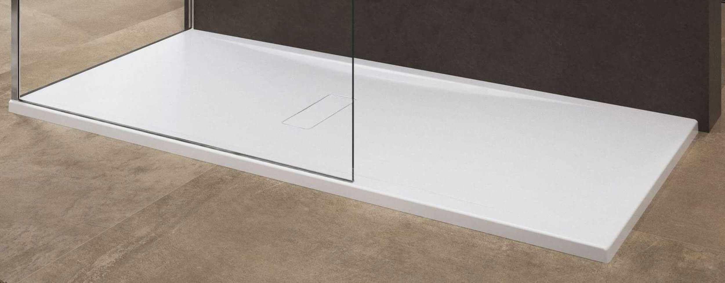 custom - Plato ducha 120x80 3,5cm con antideslizante blanco