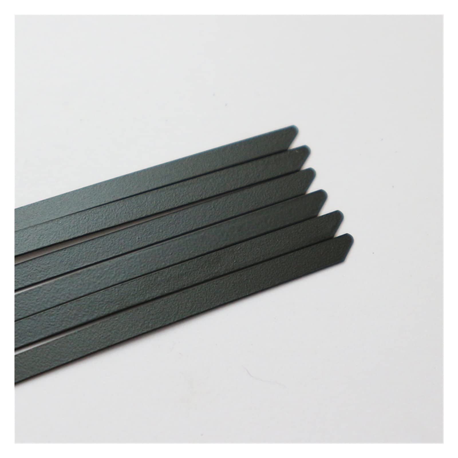 25 pz 4.6x100/150/200/260/300/350/400 A 700mm Fascette in Acciaio Inossidabile con Chiusura in Metallo Zip-Scarico Avvolgente Rivestito (Colore : Metallico, Dimensioni : 4.6X550 black 25PCS) (Metall