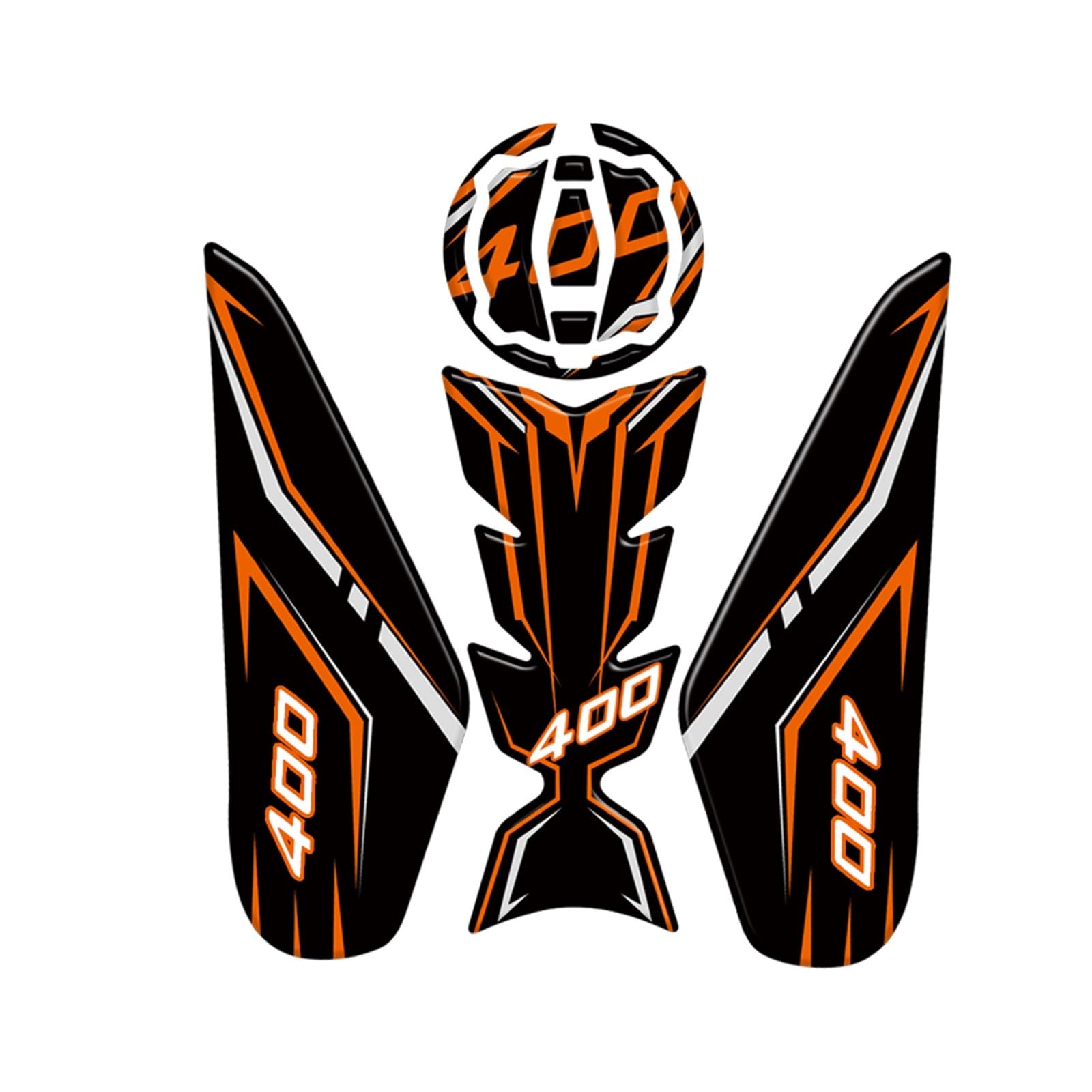 for Kawasaki for NINJA400 Z400 Motorcycle Accessories Fuel Tank Decal Protector Protection Pad for Ninja 400 Stickers