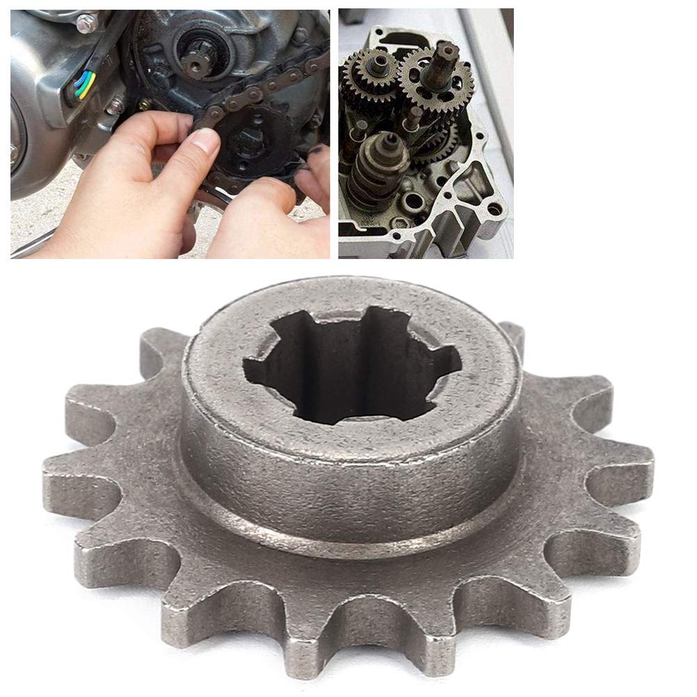 Piñón Trasero De 40 Dientes Para Bicicleta Motorizada De Gasolina 2T Y 4T – Cadena 415, Aluminio Plateado