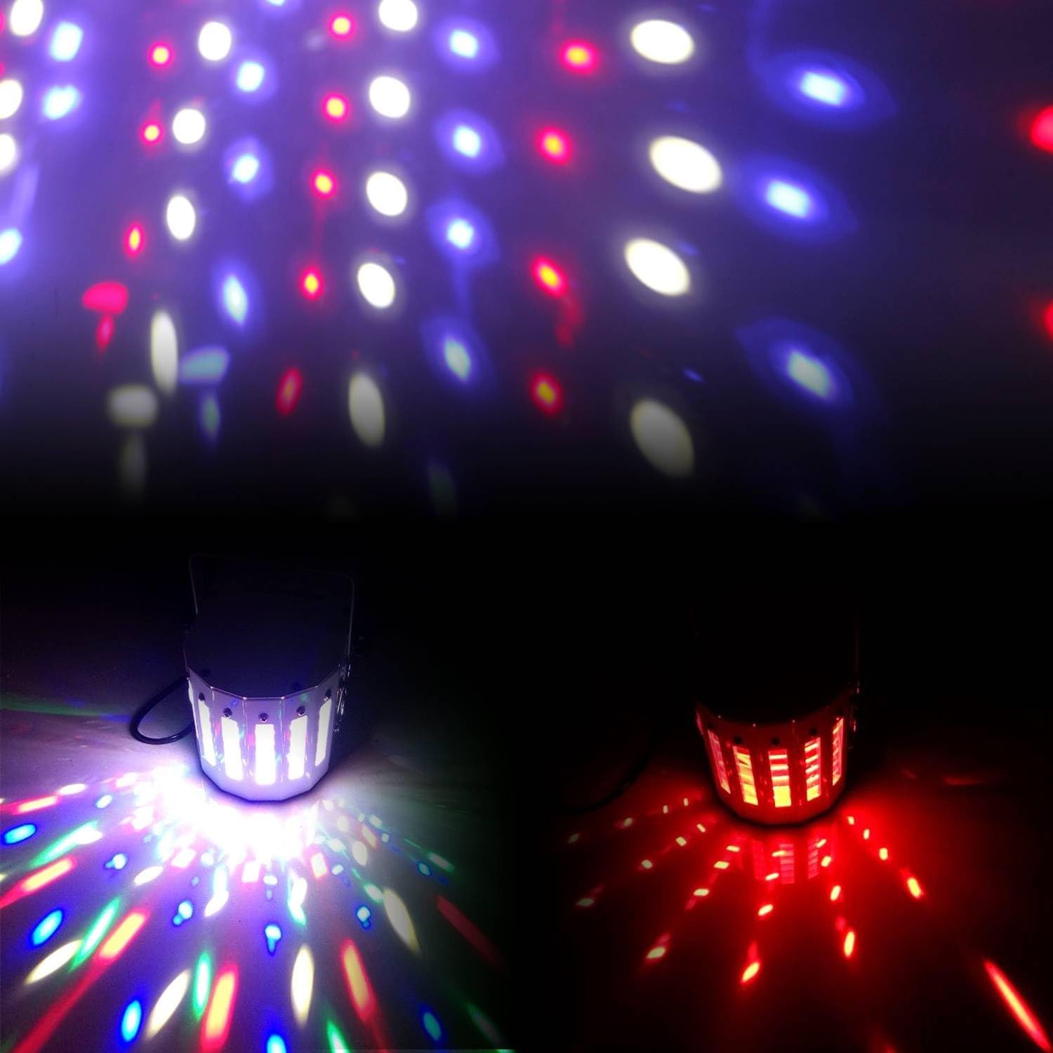 Pack jeux de lumières 2 MINI DERBY Kolor Zirkus 80 faisceaux lumineux Koolstar EFFET LIGHT à 6 LED RVB
