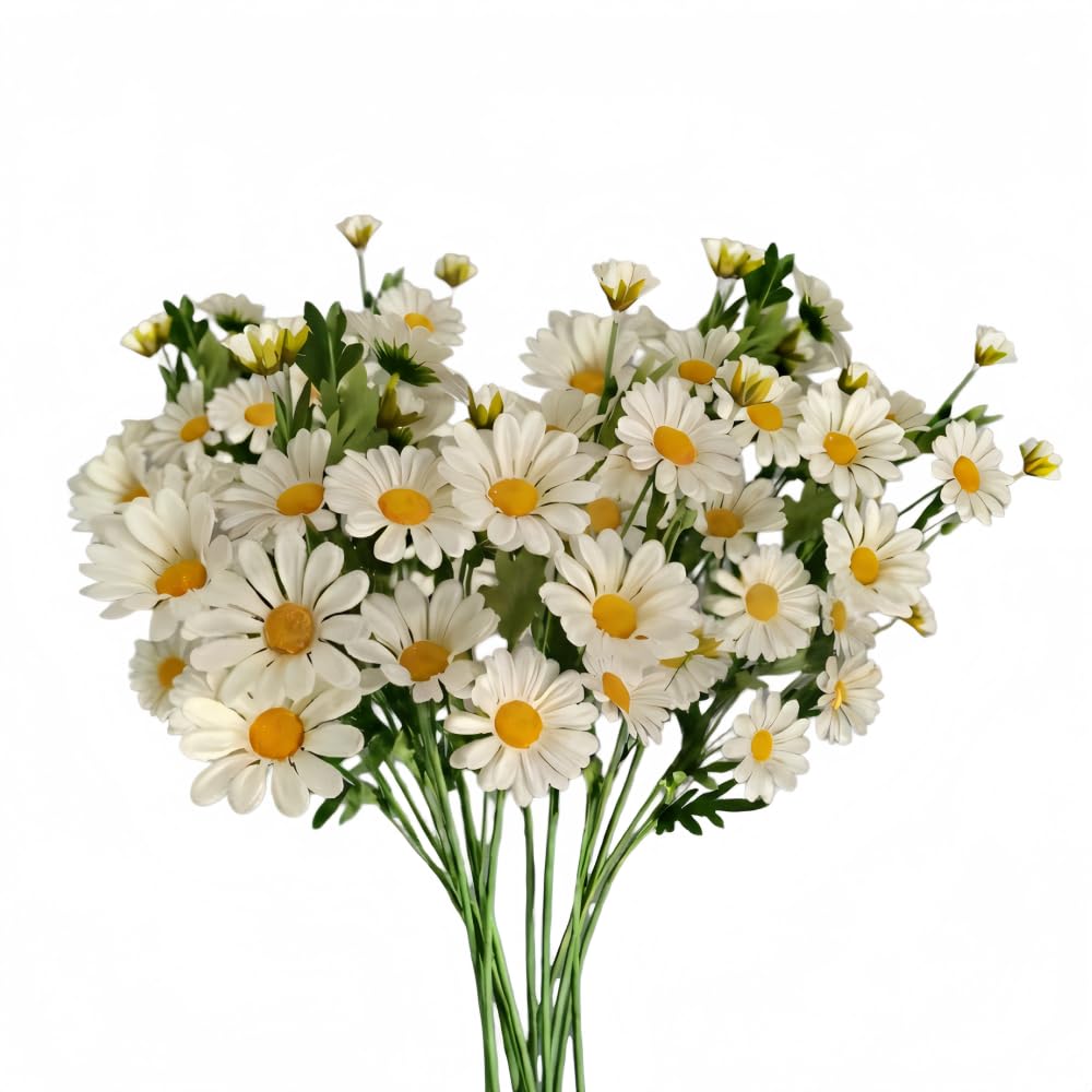 Marguerite artificielle longue tige décorer fenêtre et maison