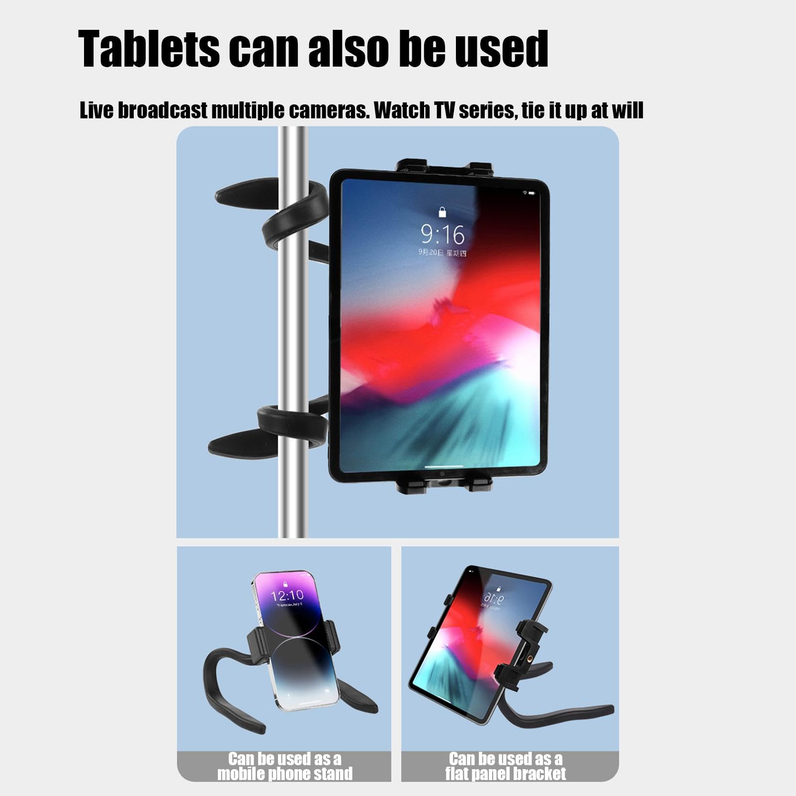 Support de téléphone pour Tapis de Course, Tapis de Course, Support de téléphone, Pasteur de téléphone Portable Rotatif pour poussettes - Conception de Tuyau filosa sur Le Tapis