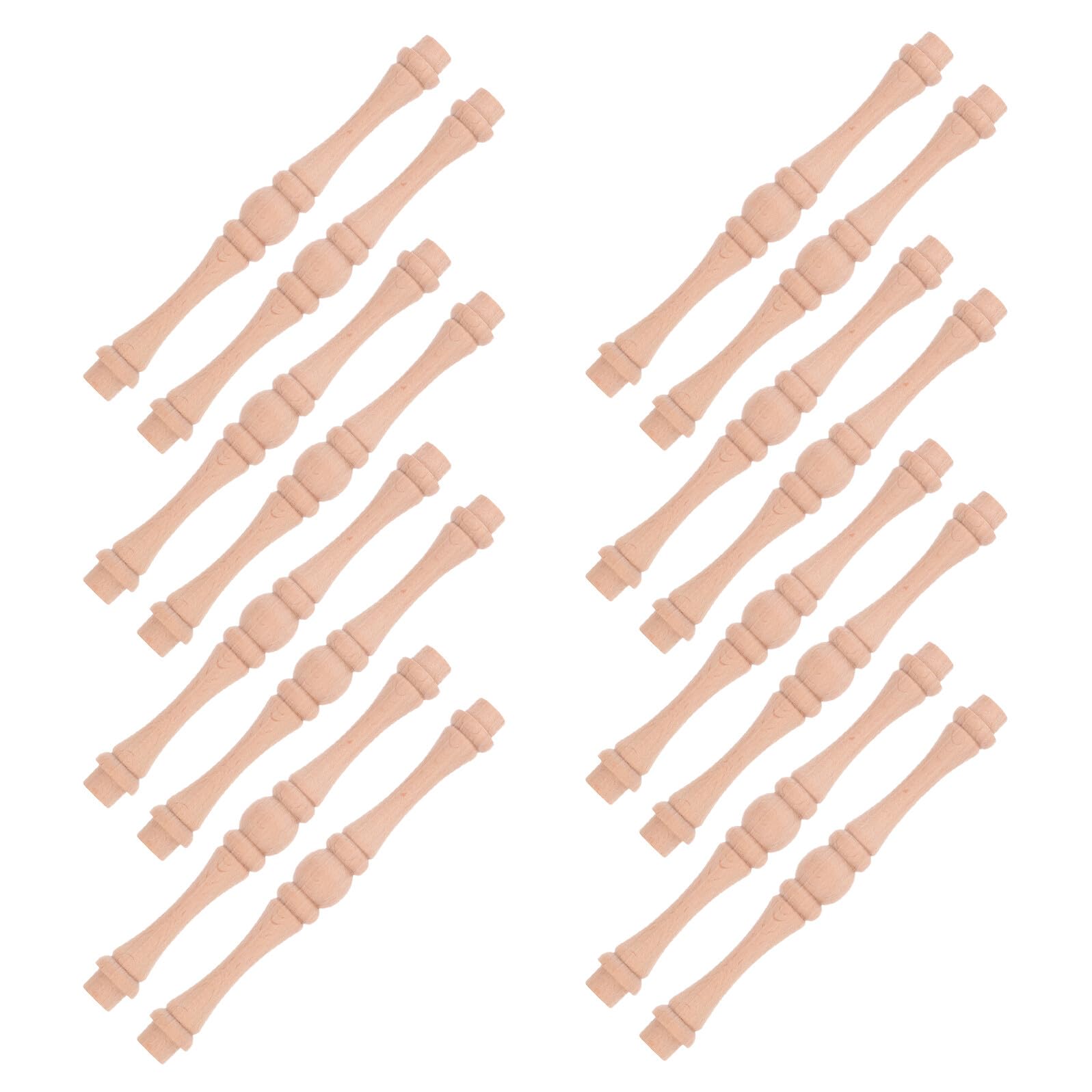 Balaustres de madera para escaleras interiores de calabaza columnas madera maciza bricolaje 8