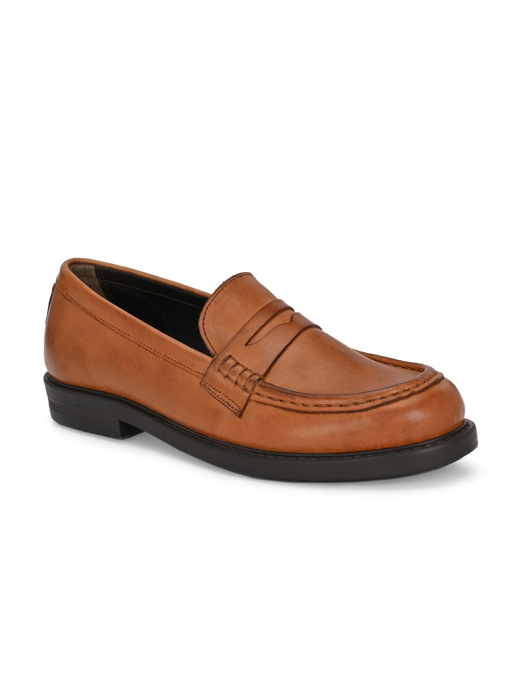 carlo romano Women's Genuine Leather Penny Loafer Moccasin, Slip-On-picture-13