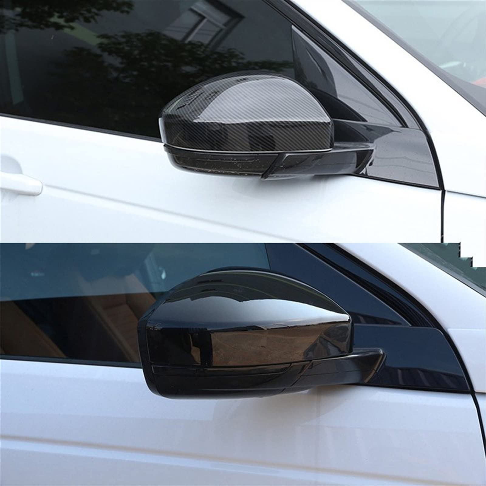 Per L&and R&over Per Discovery Sport Per Range Rover Per Velar Per Evoque Copri Specchietti Retrovisori Per Auto (Color : Piano black)