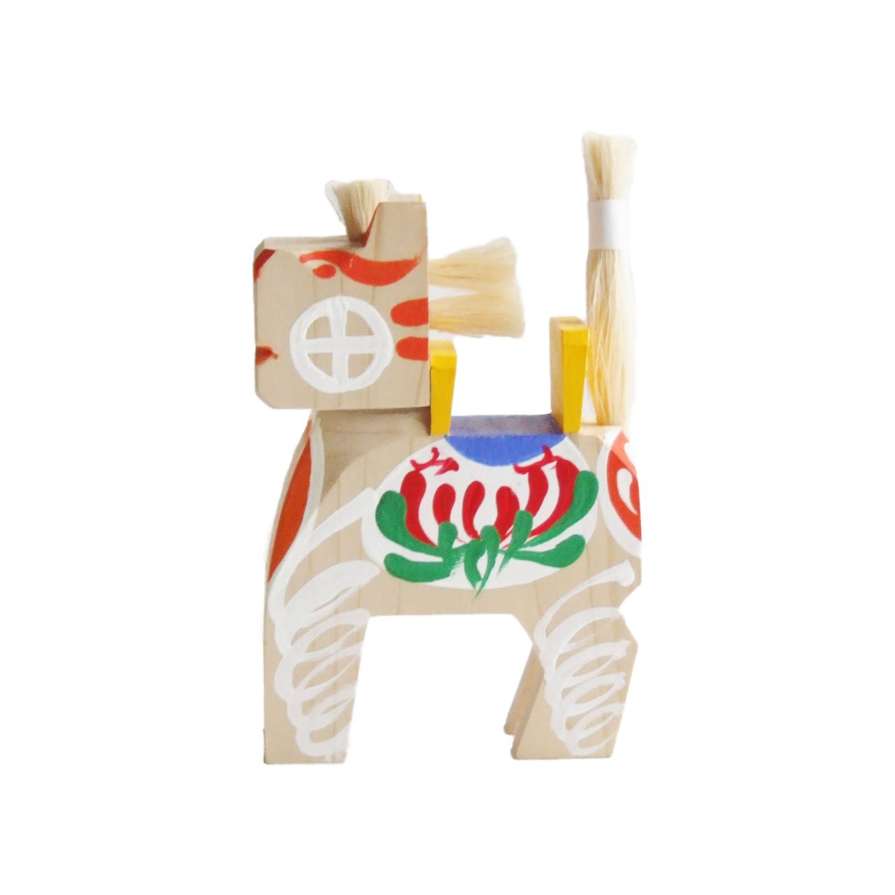 Amazon | 郷土玩具 民藝 宮城県仙台 日本三大駒 木下駒 4寸 白 | 民芸