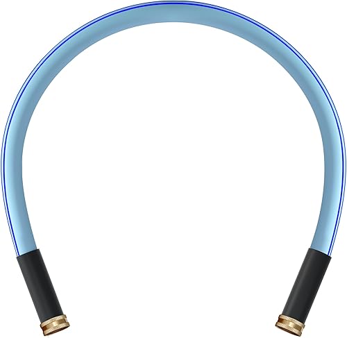 Miniatura 20 de Atlantic Manguera de jardín resistente de hembra a hembra de 1 pie x 5/8 pulgadas, manguera de agua negra, manguera líder de conexión corta (1 pie)