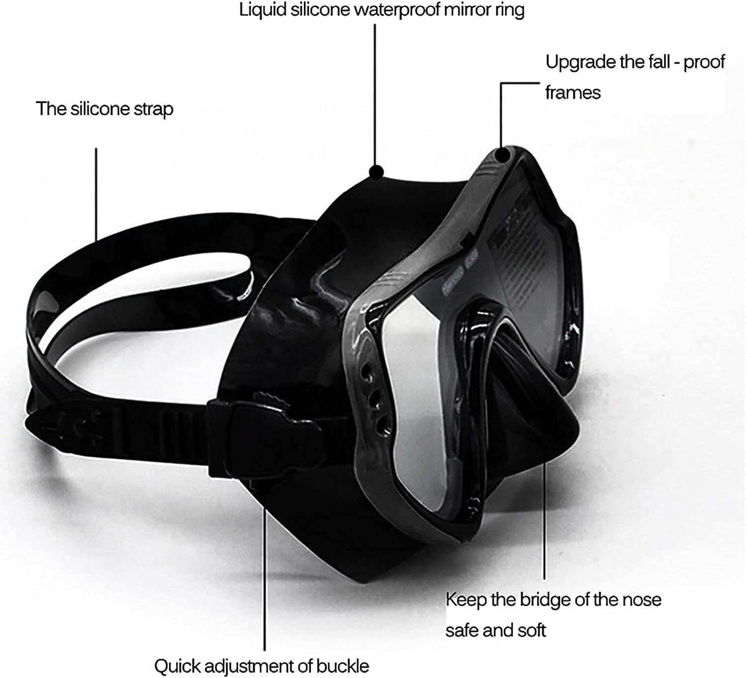 Goggles Diving Diving Professional Snorkelling Anti-Fog Glasses Set Silicone Swimming Fishing Snorkeling Equipment