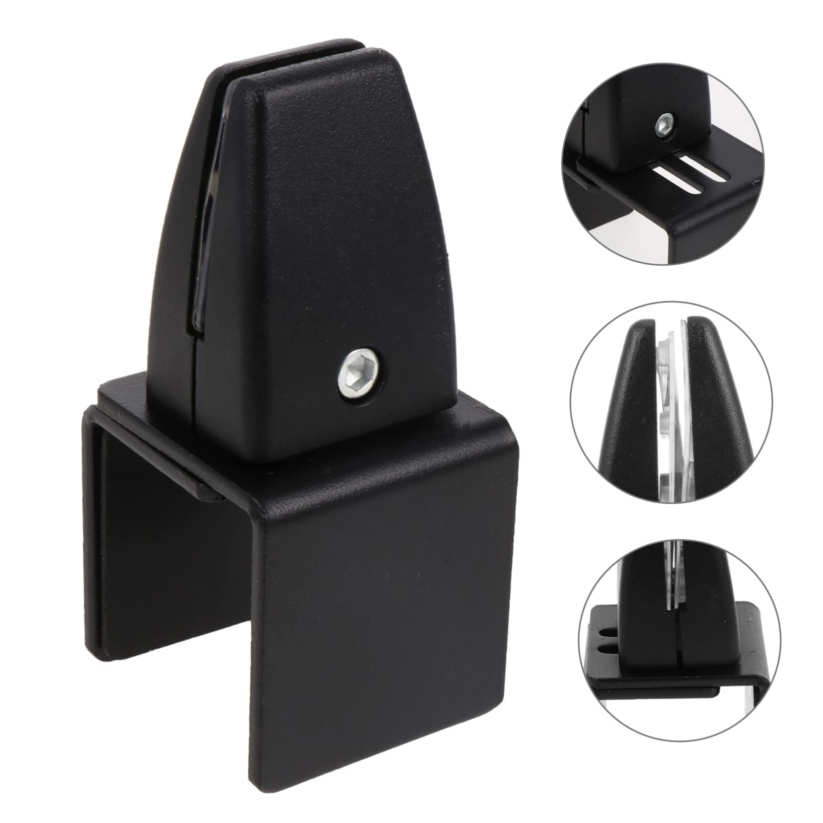 Tofficu Practical Desktop Glass Baffle Clips Desk Divider Clamp Office Space Divider Clip